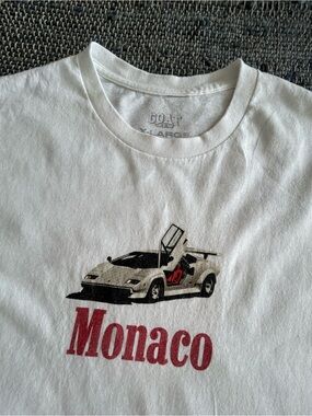 GOAT Crew Monaco Lamborghini Graphic T-Shirt White XL